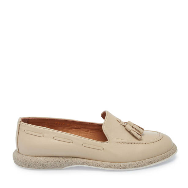 Bej Hakiki Deri Kadın Loafer - K25I1AY67993-A25 - 1