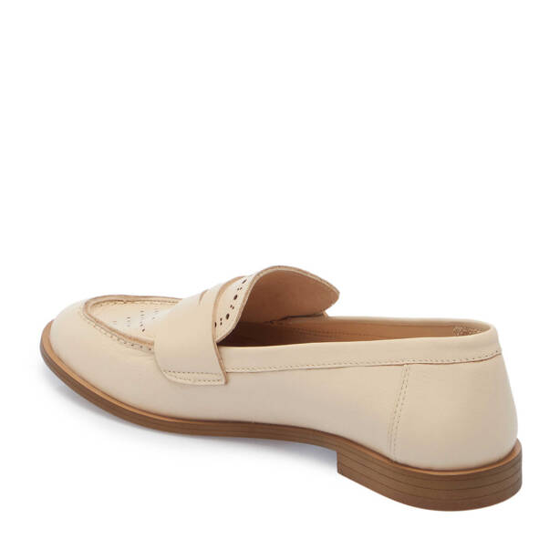 Bej Hakiki Deri Kadın Loafer - K25I1AY68019-A25 - 3