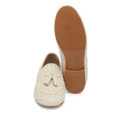 Bej Deri Kadın Loafer - K25I1AY68040-A25 - 4