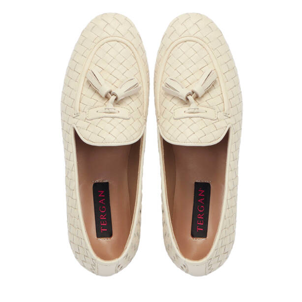Bej Deri Kadın Loafer - K25I1AY68040-A25 - 5