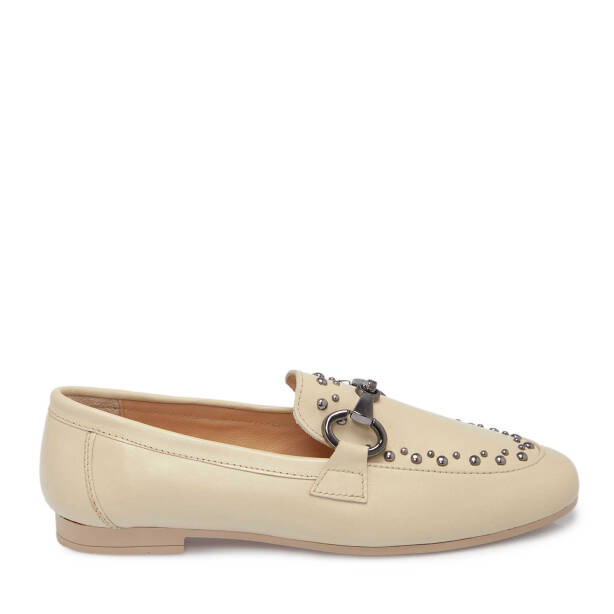 Bej Deri Kadın Loafer - K25S1AY68161-A25 - 3
