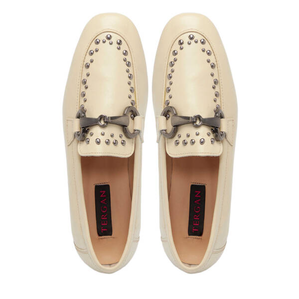 Bej Deri Kadın Loafer - K25S1AY68161-A25 - 5