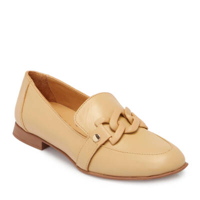 Bej Deri Kadın Loafer - K25S1AY68191-S2S 