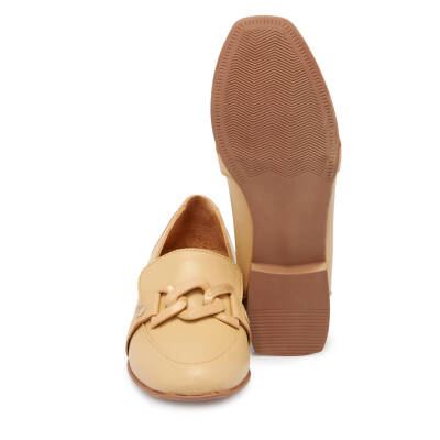Bej Deri Kadın Loafer - K25S1AY68191-S2S - 4