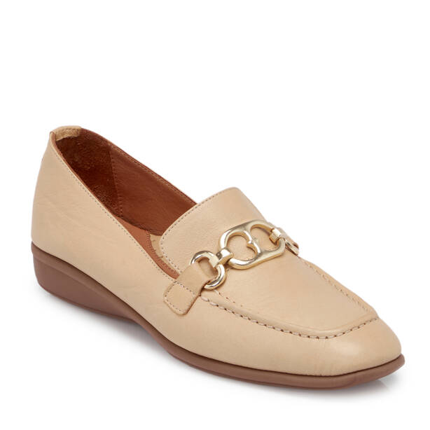 Bej Deri Kadın Loafer - K25S1AY68199-S2S 