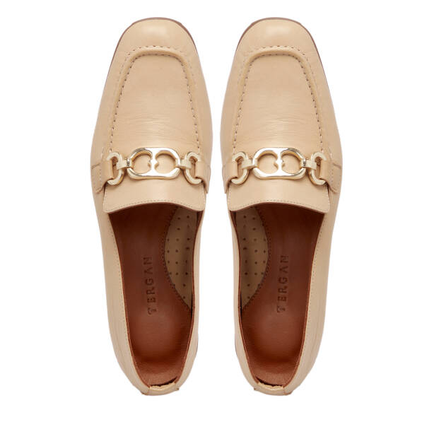 Bej Deri Kadın Loafer - K25S1AY68199-S2S - 5