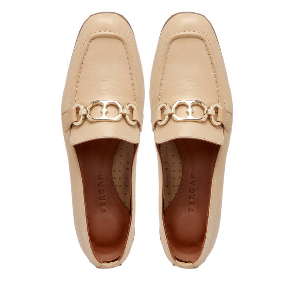Bej Deri Kadın Loafer - K25S1AY68199-S2S - 5