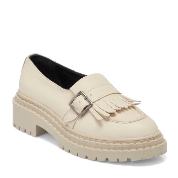 Bej Deri Kadın Loafer - K25S1AY68300-A25 