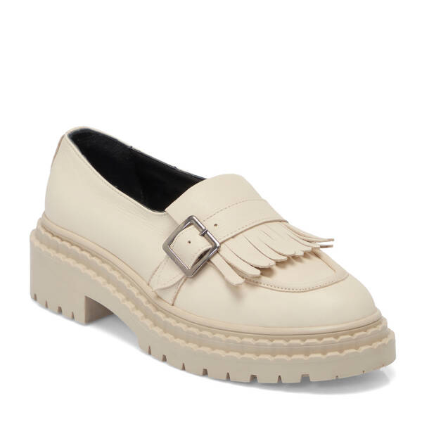 Bej Deri Kadın Loafer - K25S1AY68300-A25 - 1