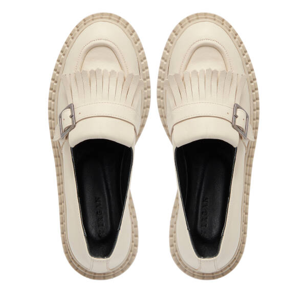 Bej Deri Kadın Loafer - K25S1AY68300-A25 - 5