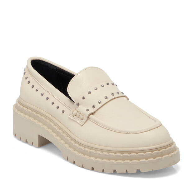 Bej Deri Kadın Loafer - K25S1AY68301-A25 - 1