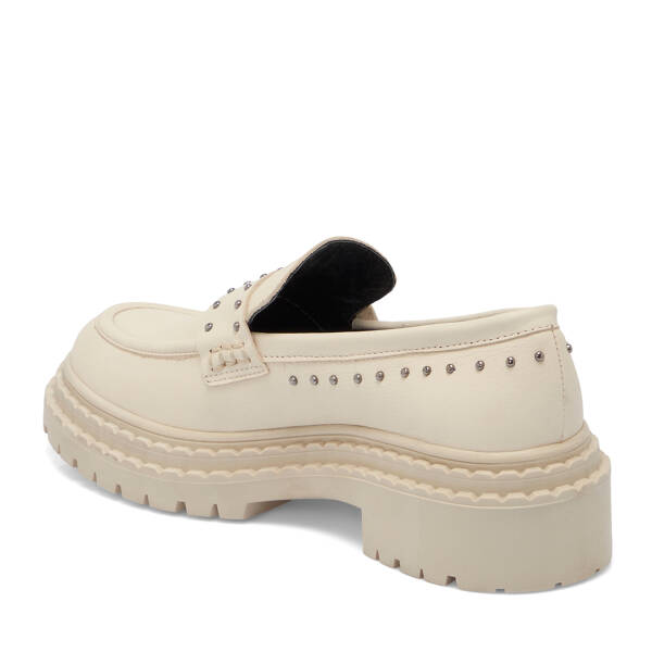 Bej Deri Kadın Loafer - K25S1AY68301-A25 - 2