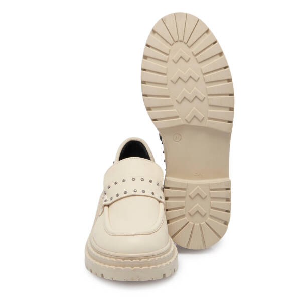 Bej Deri Kadın Loafer - K25S1AY68301-A25 - 4