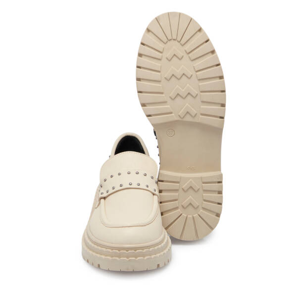 Bej Deri Kadın Loafer - K25S1AY68301-A25 - 4