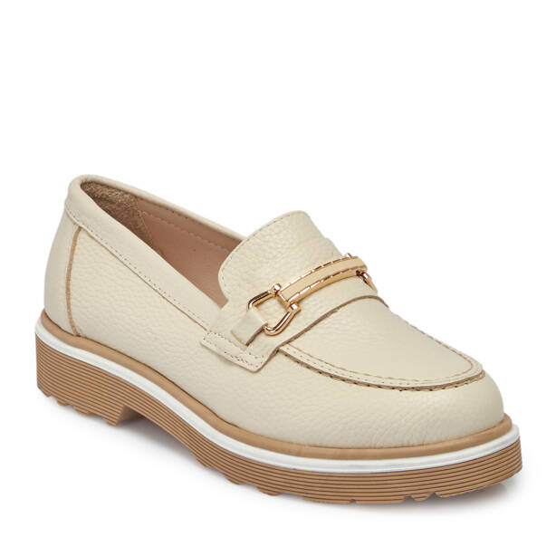 Bej Deri Kadın Loafer - K25S1AY68321-A25 