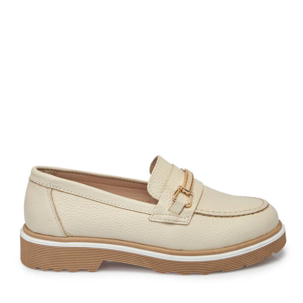 Bej Deri Kadın Loafer - K25S1AY68321-A25 - 3