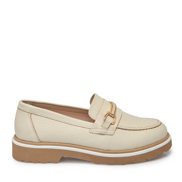 Bej Deri Kadın Loafer - K25S1AY68321-A25 - 3