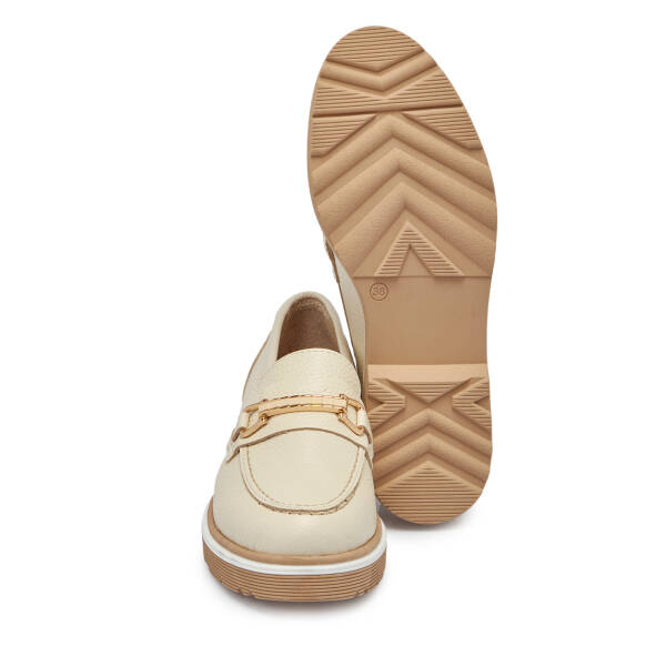 Bej Deri Kadın Loafer - K25S1AY68321-A25 - 4