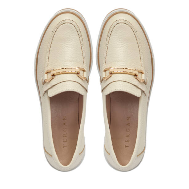Bej Deri Kadın Loafer - K25S1AY68321-A25 - 5