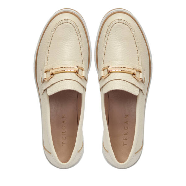 Bej Deri Kadın Loafer - K25S1AY68321-A25 - 5