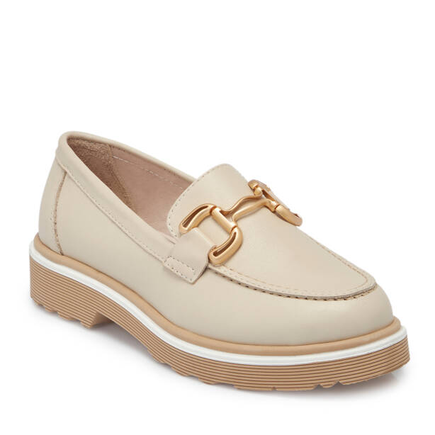 Bej Deri Kadın Loafer - K25S1AY68322-A25 