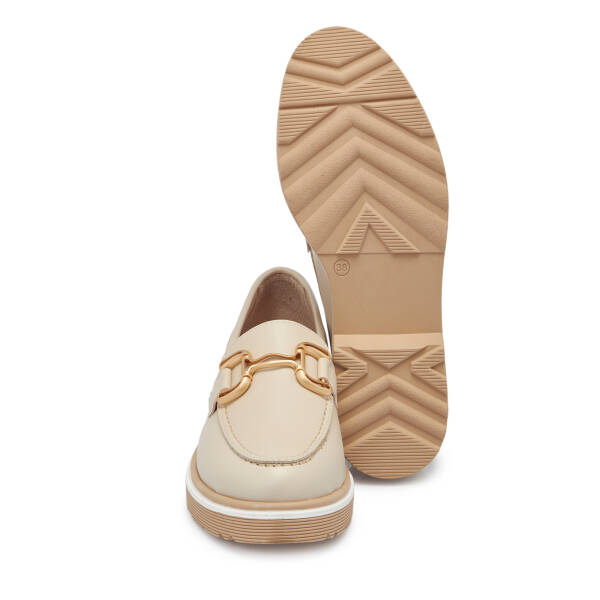 Bej Deri Kadın Loafer - K25S1AY68322-A25 - 4