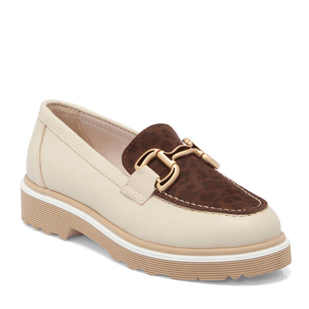 Bej Deri Kadın Loafer - K25S1AY68322-U9W 