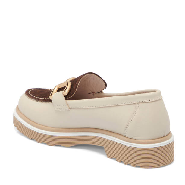 Bej Deri Kadın Loafer - K25S1AY68322-U9W - 2