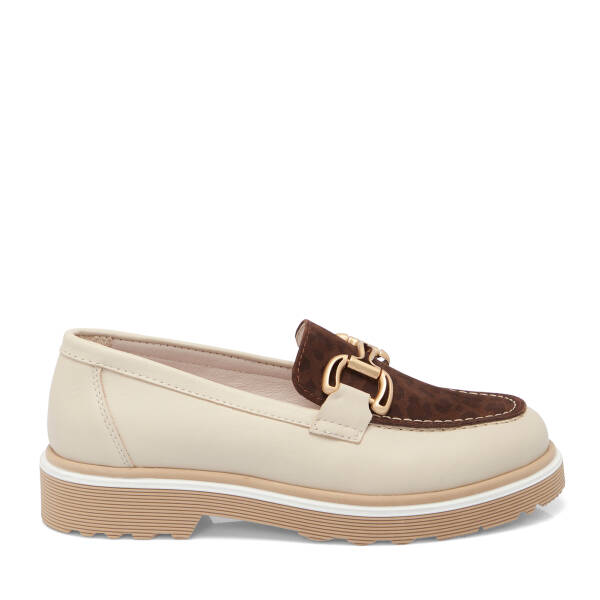 Bej Deri Kadın Loafer - K25S1AY68322-U9W - 3