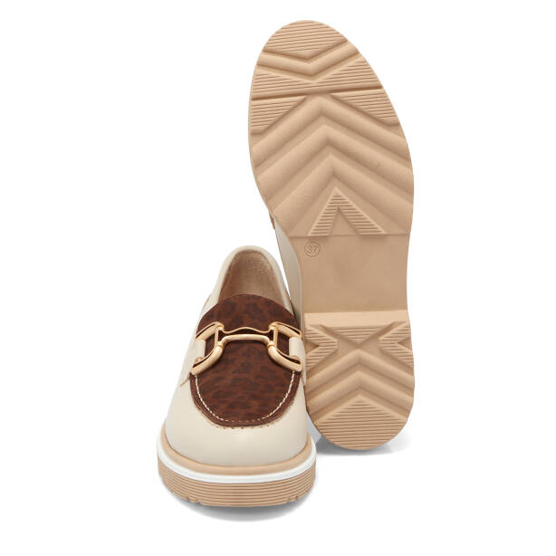 Bej Deri Kadın Loafer - K25S1AY68322-U9W - 4