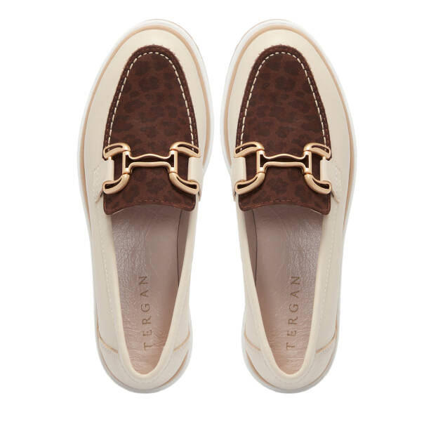 Bej Deri Kadın Loafer - K25S1AY68322-U9W - 5