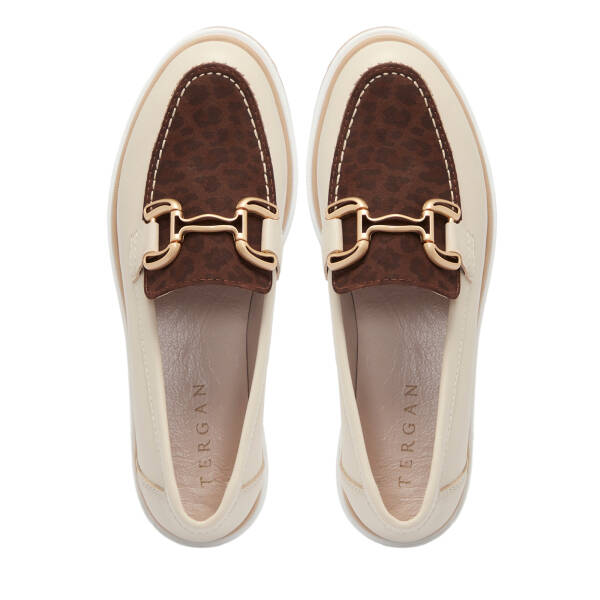Bej Deri Kadın Loafer - K25S1AY68322-U9W - 5