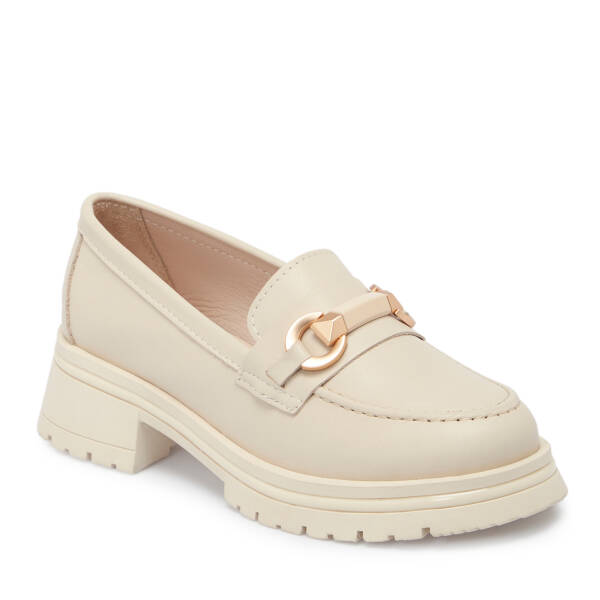 Bej Deri Kadın Loafer - K25S1AY68323-A25 - 1