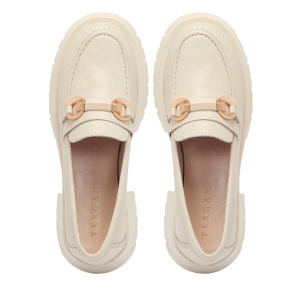 Bej Deri Kadın Loafer - K25S1AY68323-A25 - 5