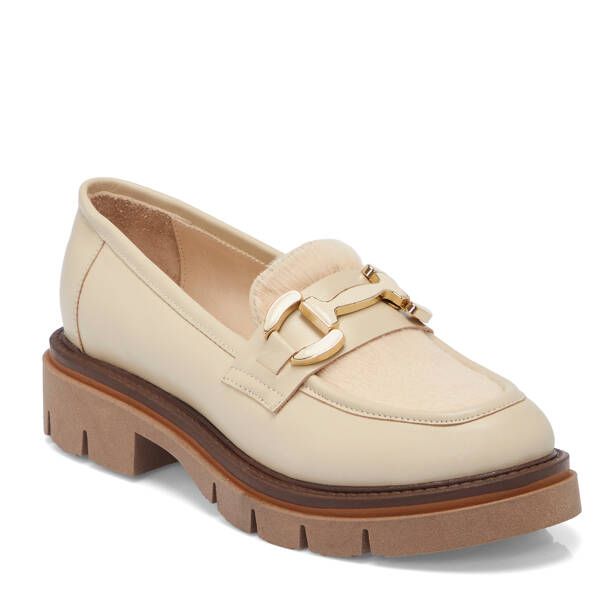 Bej Deri Kadın Loafer - K25S1AY68335-A25 - 1