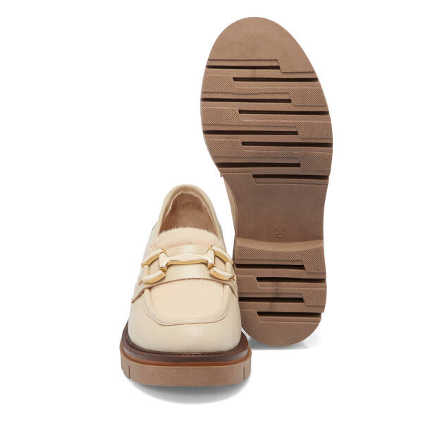 Bej Deri Kadın Loafer - K25S1AY68335-A25 - 4