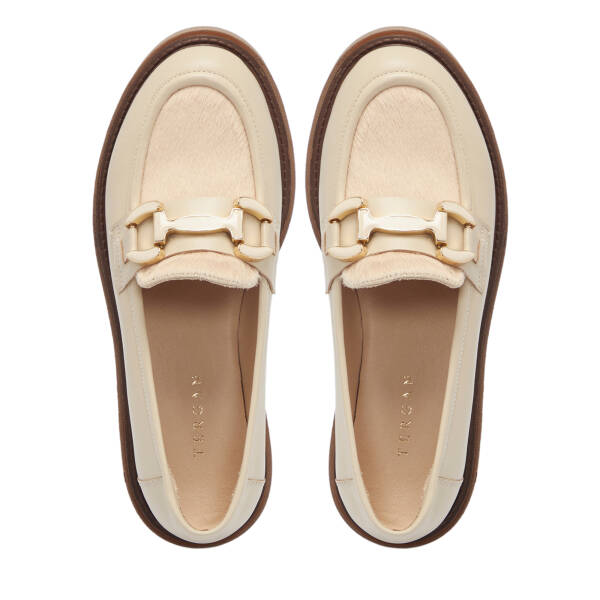 Bej Deri Kadın Loafer - K25S1AY68335-A25 - 5