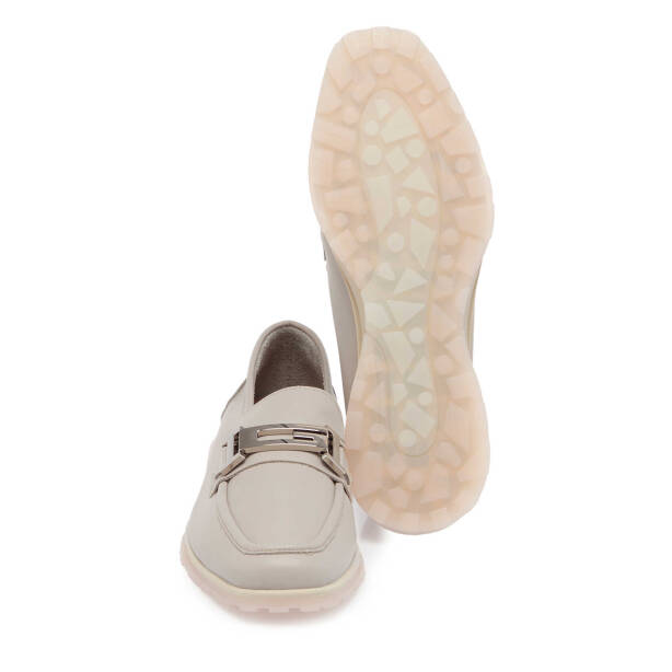 Bej Deri Kadın Makosen - K24I1AY67310-Q5Q - 4