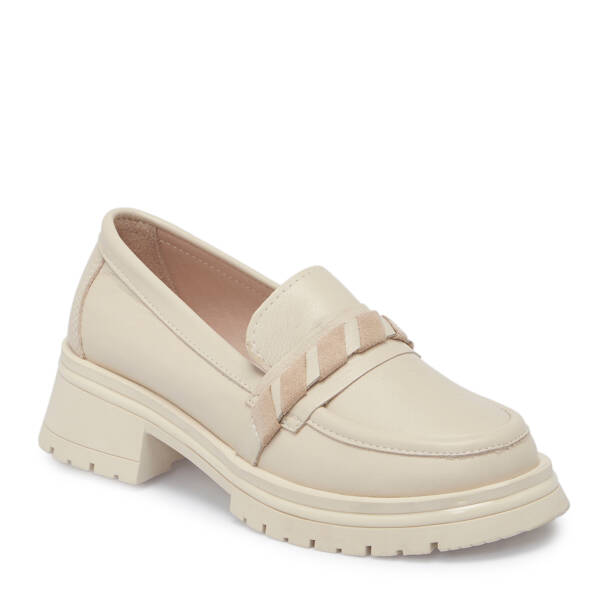 Bej Deri Kadın Makosen - K25S1AY68167-A25 - 1