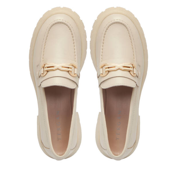 Bej Deri Kadın Makosen - K25S1AY68175-A25 - Tergan