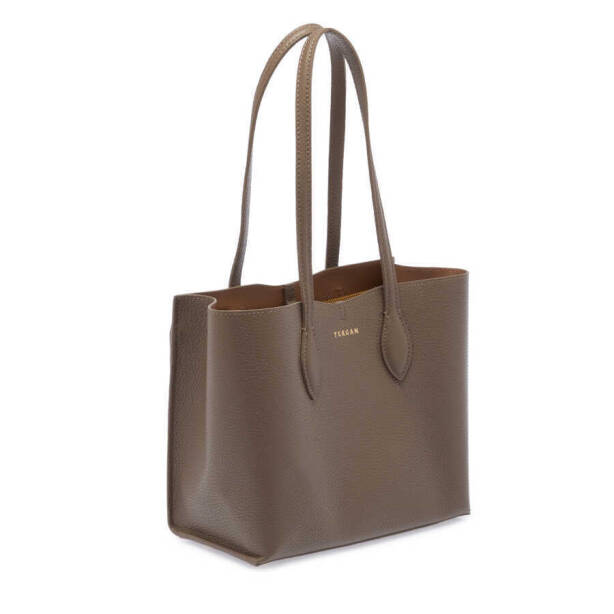 Bej Deri Kadın Omuz Çantası - S24Y1BC80284-B73 - Tergan