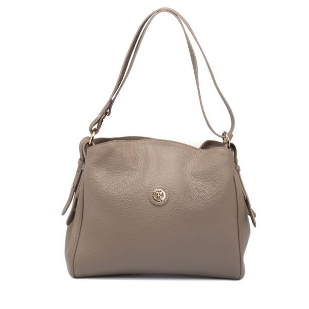 Bej Deri Kadın Omuz Çantası - S25K1BC79450-B73 