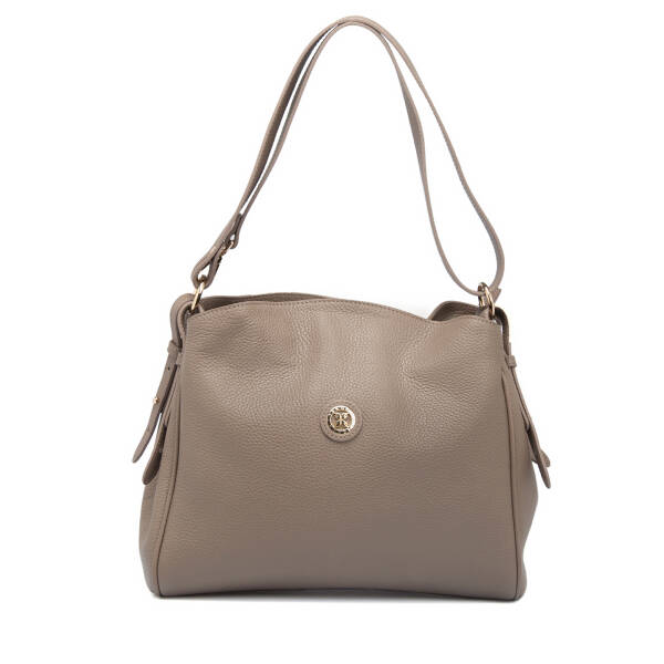 Bej Deri Kadın Omuz Çantası - S25K1BC79450-B73 - 1