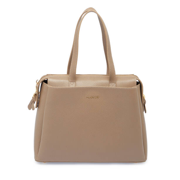 Bej Deri Kadın Omuz Çantası - S25K1BC80355-S95 - 1