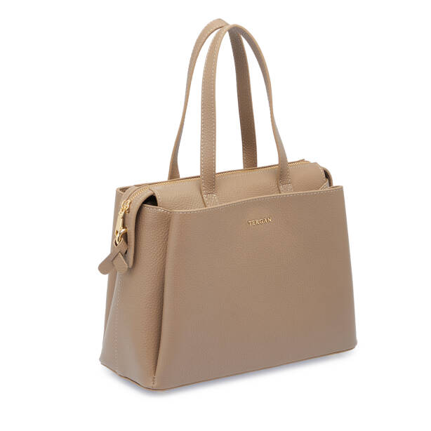 Bej Deri Kadın Omuz Çantası - S25K1BC80355-S95 - 2