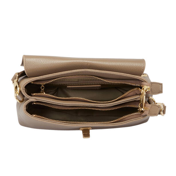 Bej Deri Kadın Omuz Çantası - S25K1BC80439-S95 - 4