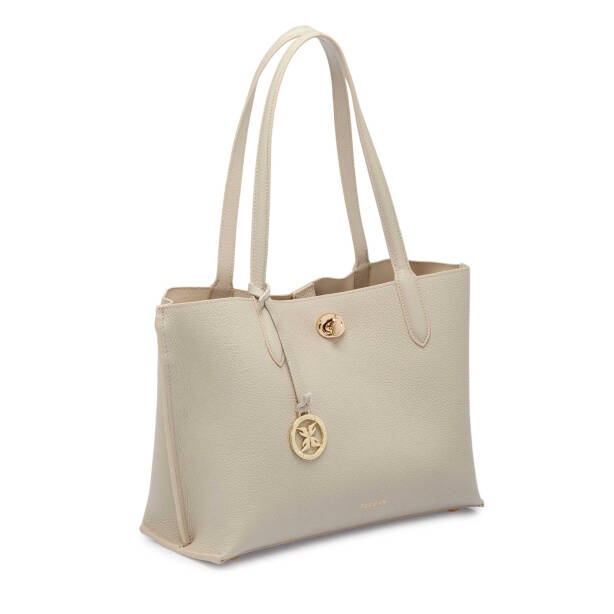 Bej Deri Kadın Omuz Çantası - S25Y1BC80289-B19 - 2