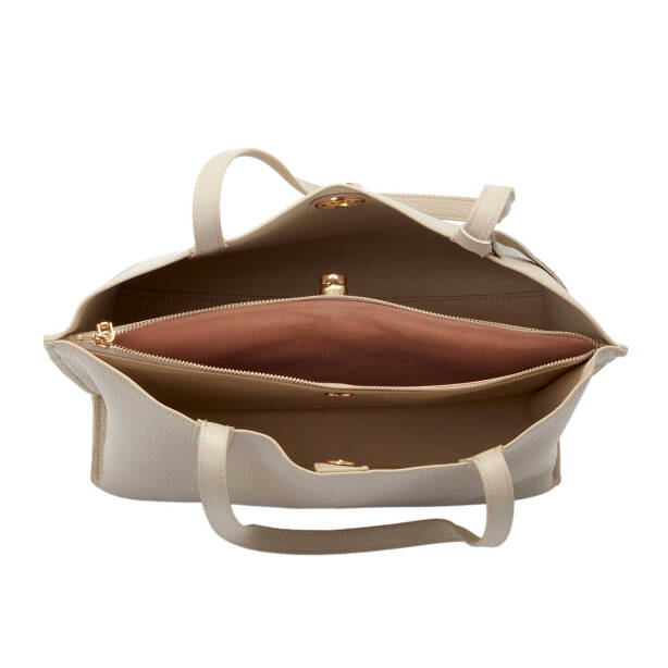 Bej Deri Kadın Omuz Çantası - S25Y1BC80289-B19 - 4