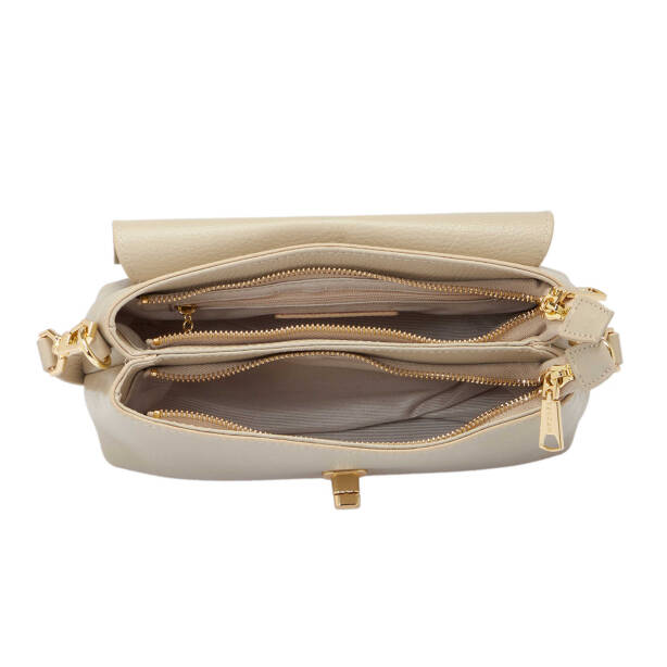 Bej Deri Kadın Omuz Çantası - S25Y1BC80439-B19 - 4