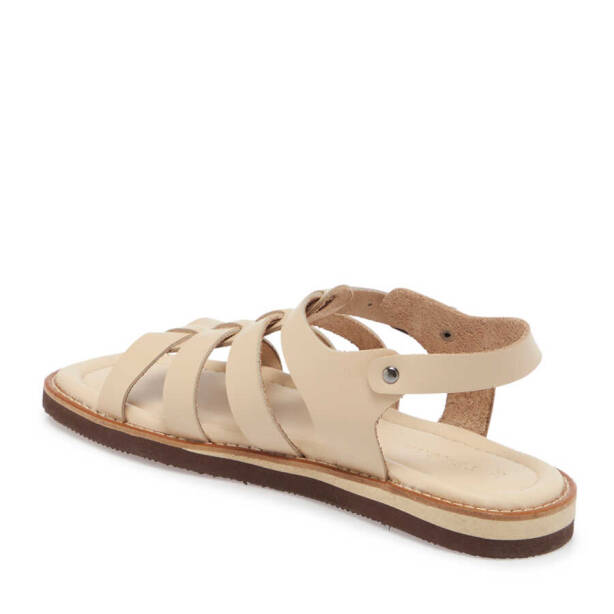 Bej Hakiki Deri Kadın Sandalet - K24Y1SN67127-A25 - 3